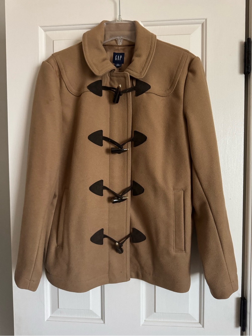 GAP Camel Toggle Duffle Coat – Women’s Wool Blend